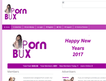 Tablet Screenshot of pornbux.com
